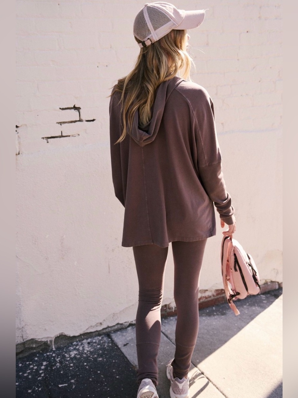 Free People FP Movement Hot Shot Hooded Set in Charcoal Brown Size Small NWT - Picture 2 of 7
